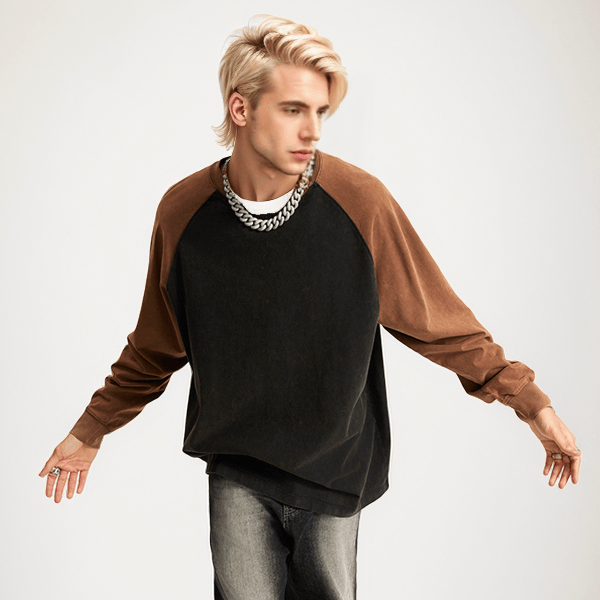 Enzymvaskede T-shirts med raglanærmer