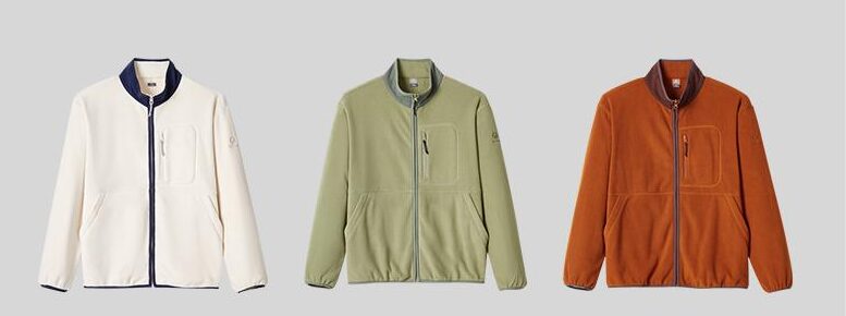 Veste polaire antistatique à col montant et couleurs contrastées