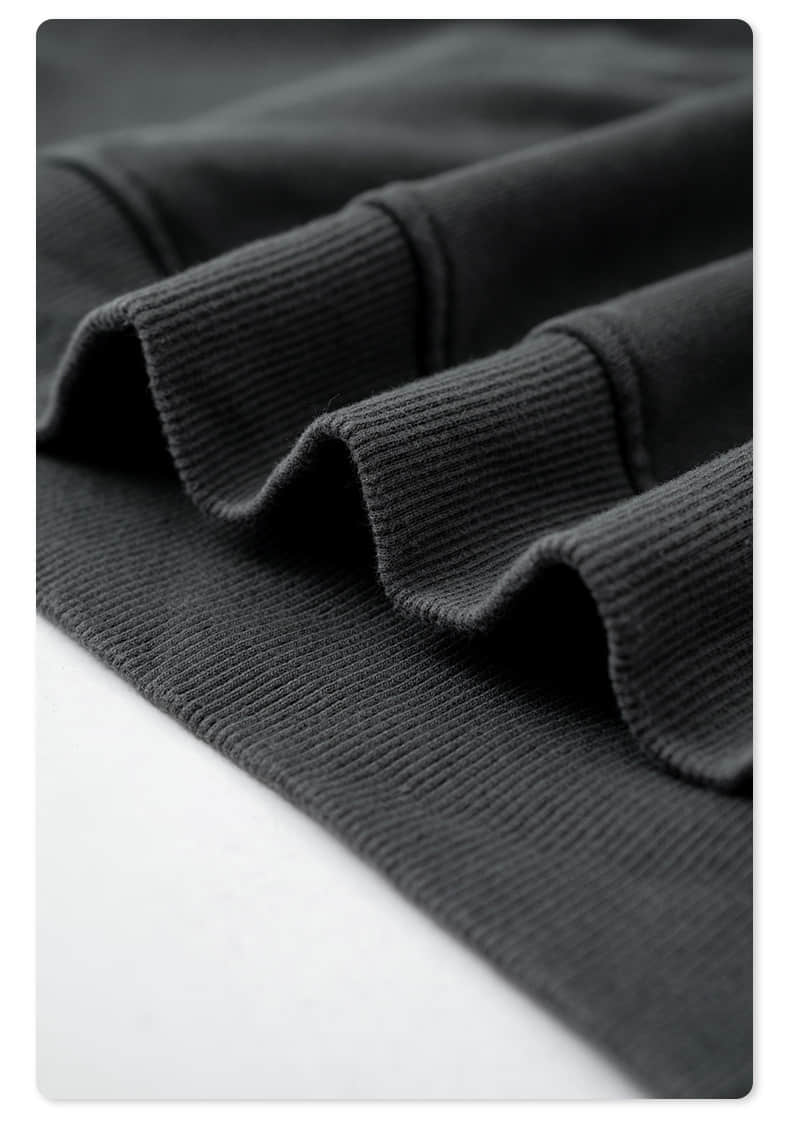 Düşük Omuzlu Degrade Yıkamalı Fırça Baskılı Crewneck Sweatshirt