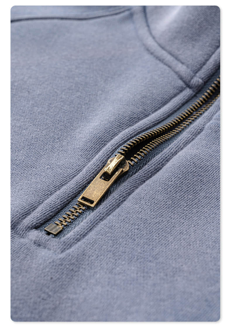 Sweatshirt à col montant et manches raglan délavées