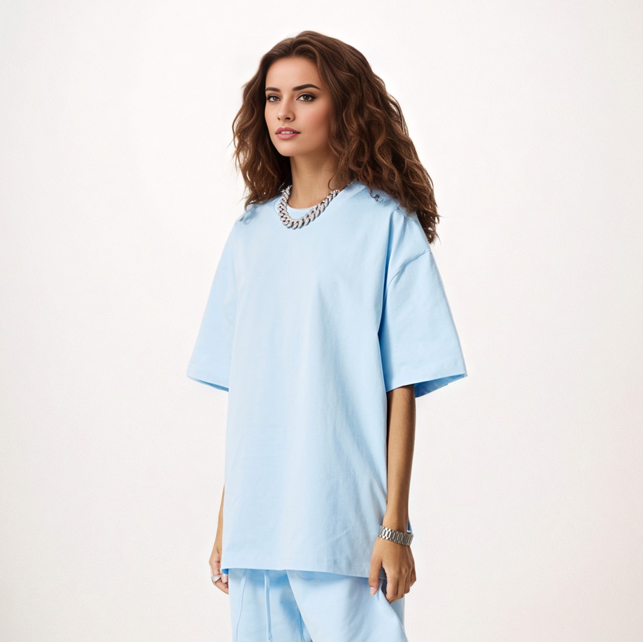 Camiseta con hombros caídos sobredimensionada de 305 g (sin encogimiento)