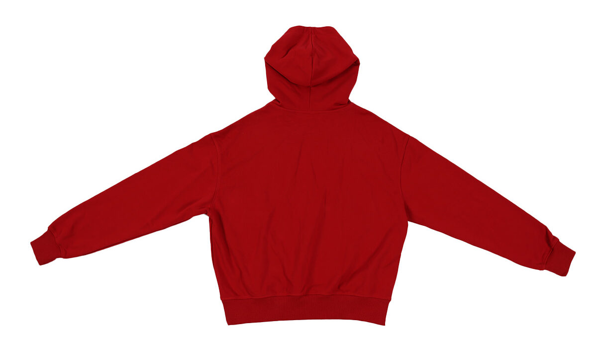 헤비 오버사이즈 드롭 숄더 쇼트 컷 후드 스웨트셔츠