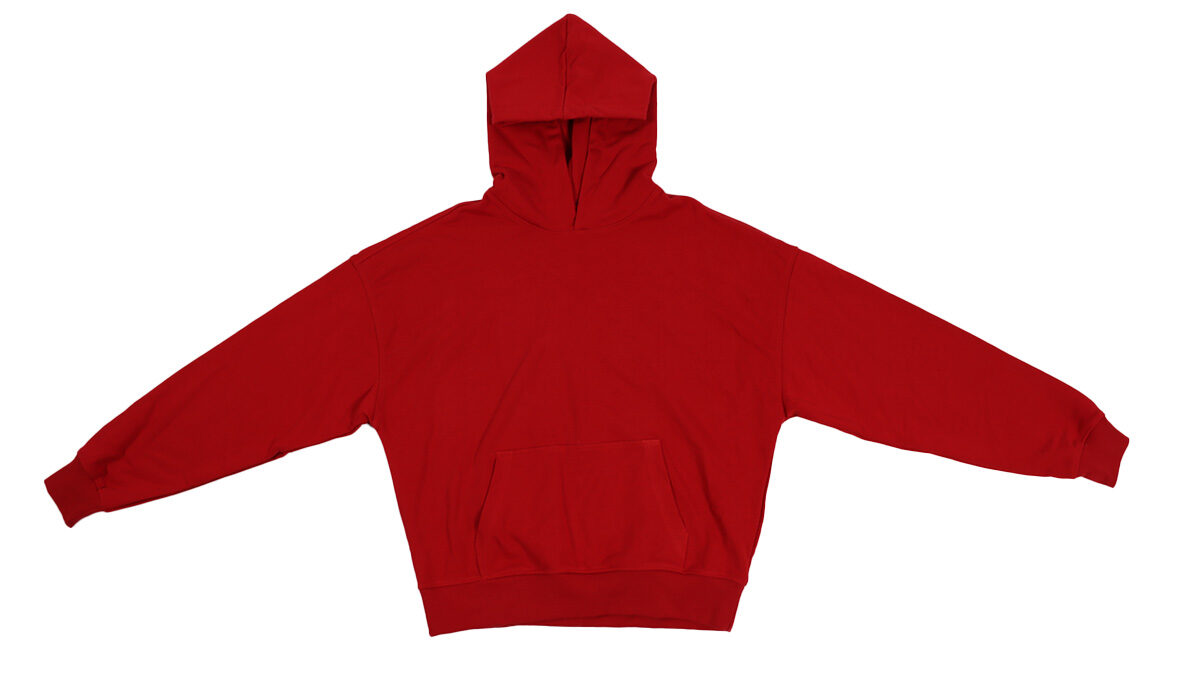 헤비 오버사이즈 드롭 숄더 쇼트 컷 후드 스웨트셔츠