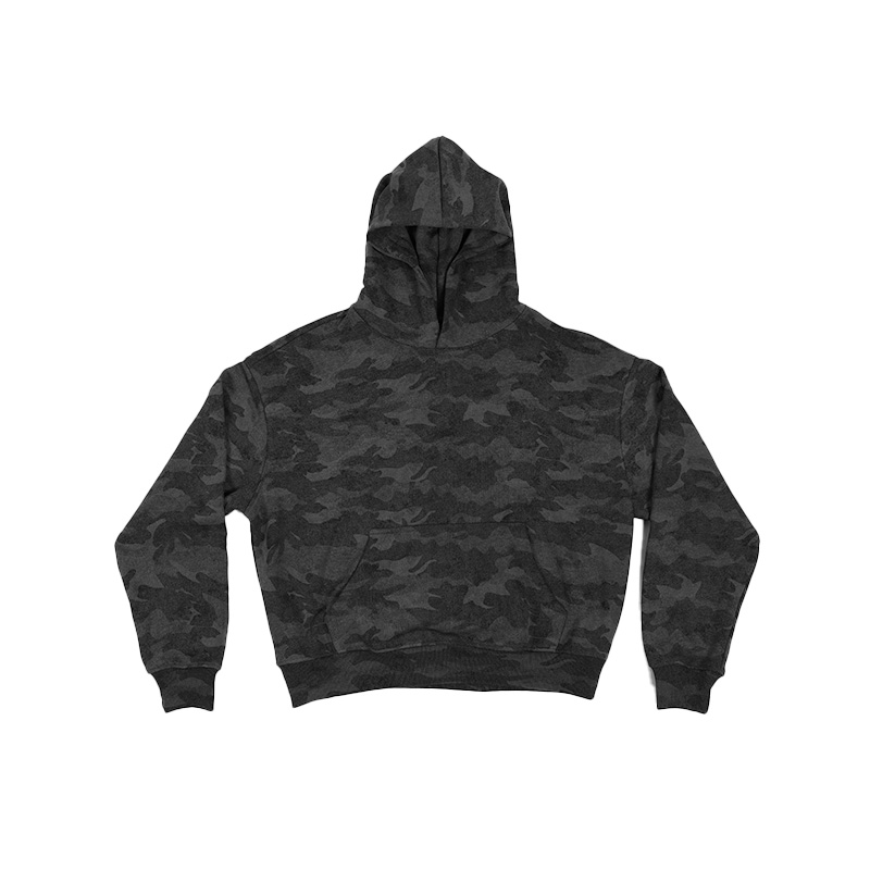 Men’s Vintage Camouflage Hoodie – Heavyweight 420gsm Cotton