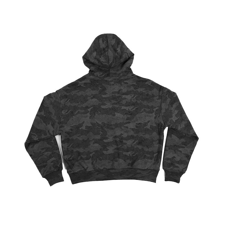 Men’s Vintage Camouflage Hoodie – Heavyweight 420gsm Cotton