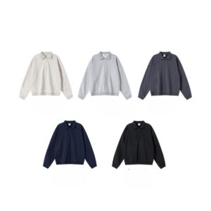 Baroque Fleece Half-cardigans Tripe Sweatshirt