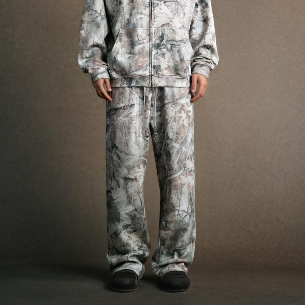 Fleeceforede camouflagebukser til mænd