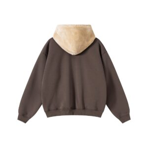 Giacca con zip con fodera in pile termico