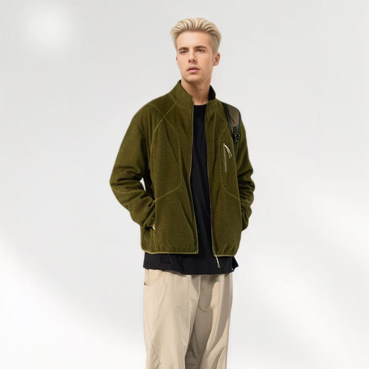 Honeycomb Thermal Stehkragen Jacke