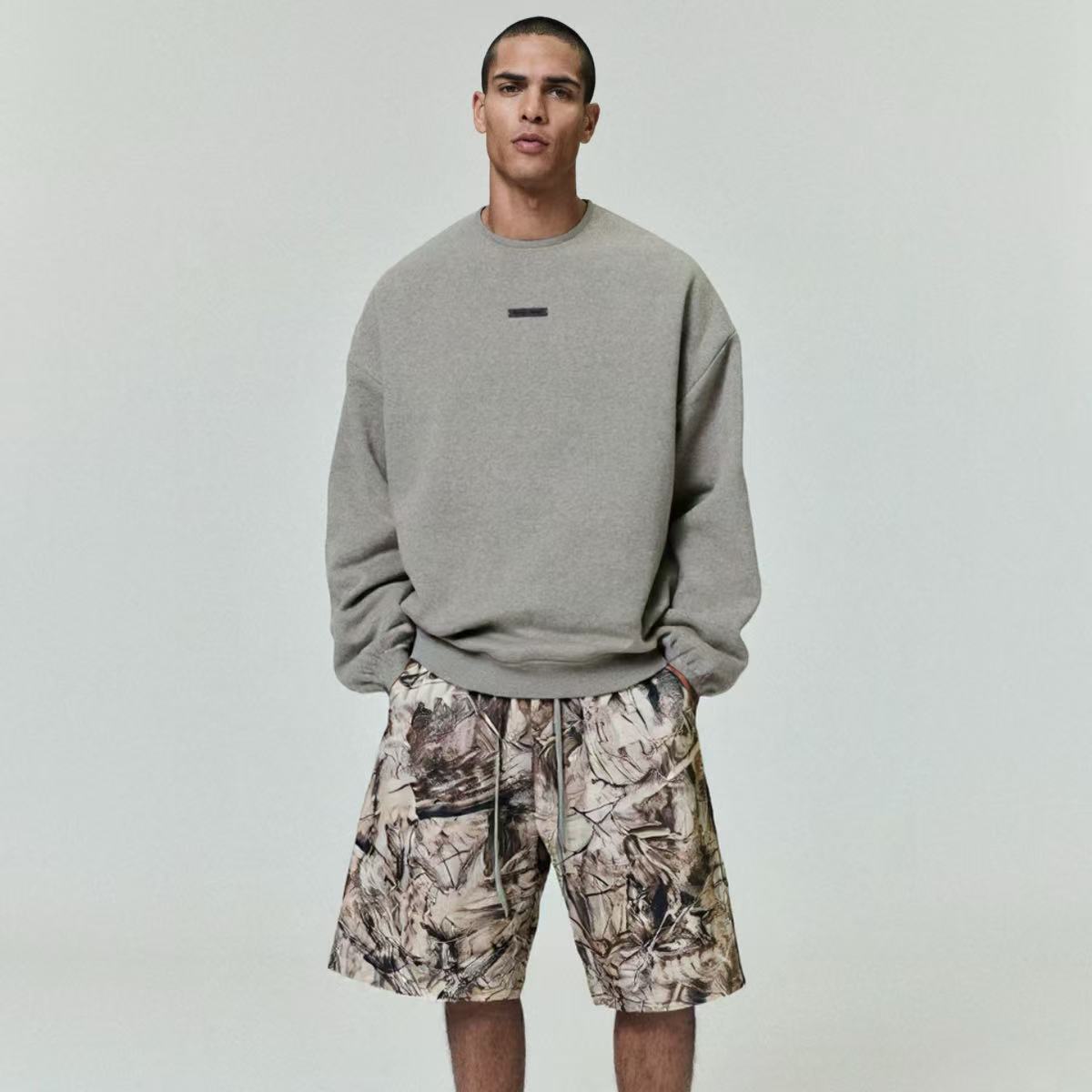 Pantaloncini mimetici da uomo