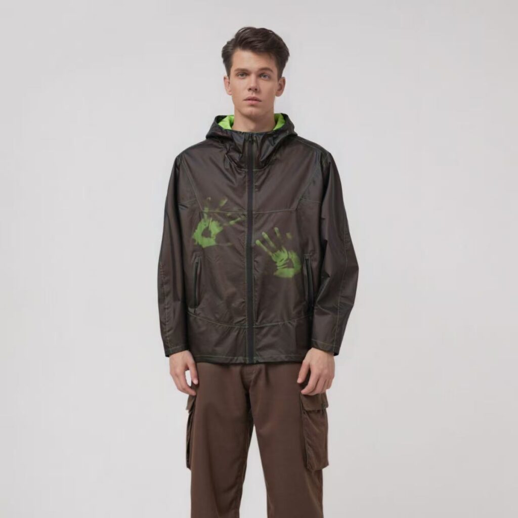 Vindtæt, vandtæt termokrom jakke Trend: Farveskiftende teknologi i udendørstøj