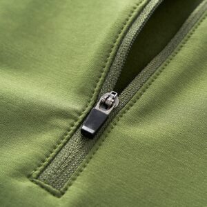 Imitation Weaving Antibacterial Outdoor Half-zip T-shirt