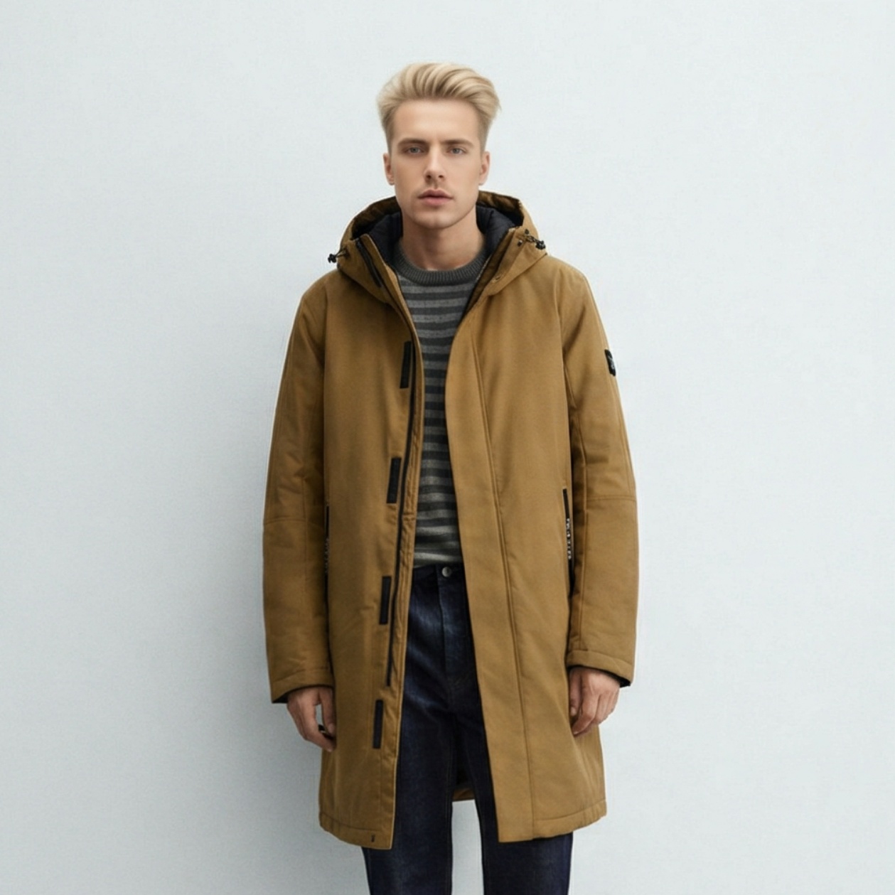 Classic Windproof & Water-repellent Workwear Jacket With Hood – Outdoor Professional