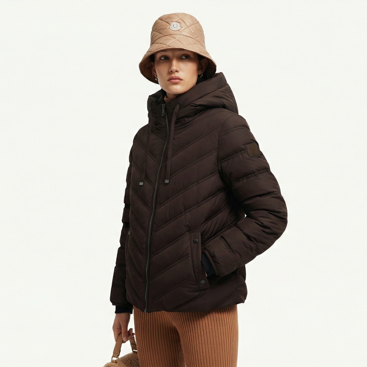 Chaqueta de nylon para mujer con acabado hidrófugo Rudolf