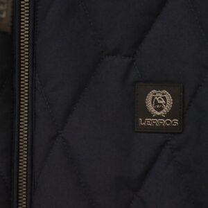 남성 리버시블 퀼팅 베스트 - 다이아몬드 패턴 & 테디 플리스