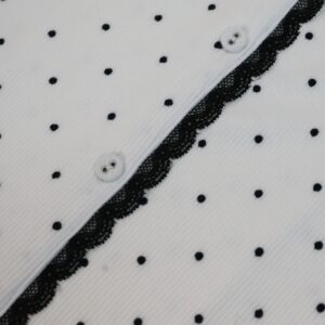 Women’s Polka Dot Notch Collar Short Sleeve & Pants Pajama Set